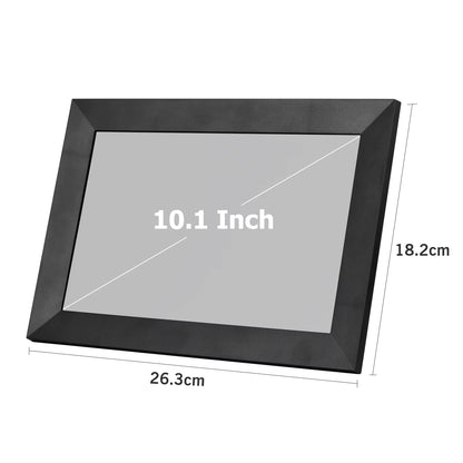 Frameo digitale fotolijst 10,1 inch 32 GB / 64 GB Smart WiFi digitale fotolijst met 1280x800 IPS HD touchscreen wandmontage
